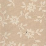 6007 Beige med hvite blomster